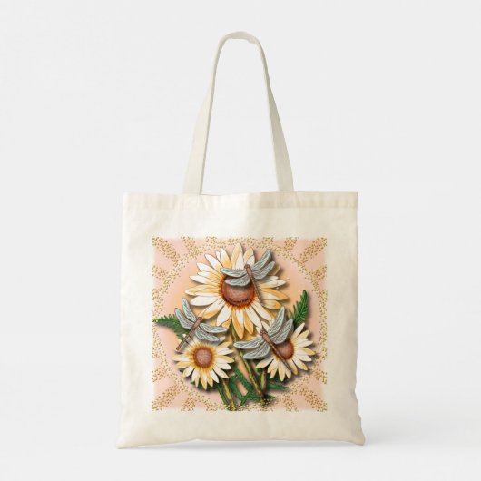 Tote Bag Daisée jaune libellule (Dos)
