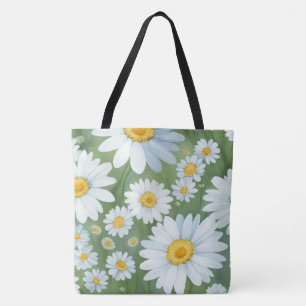 Tote Bag Daisies Floral