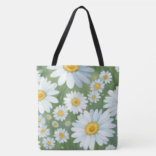 Tote Bag Daisies Floral (Devant)