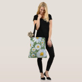 Tote Bag Daisies Floral (Sur le modèle)