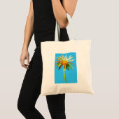 Tote Bag Daisy Blue Fleur d'Art Moderne (Devant (produit))