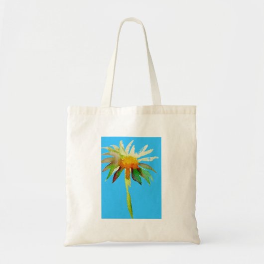 Tote Bag Daisy Blue Fleur d'Art Moderne (Devant)