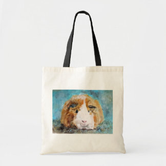 Tote Bag Daisy guinea pig oil painting