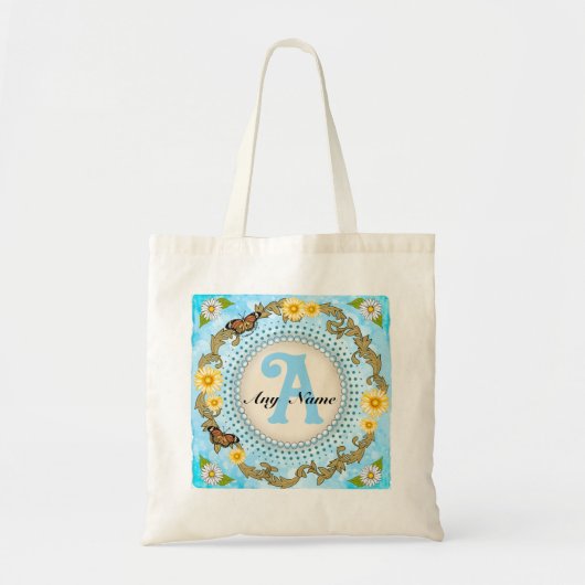Tote Bag Daisy Jaune Monogramme (Devant)
