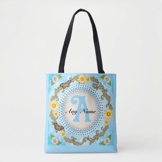 Tote Bag Daisy Jaune Monogramme  (Devant)