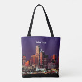 Tote Bag Dallas, Texas Skyline (Dos)