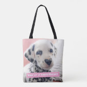 Tote Bag Dalmatian Heart Nose (Dos)