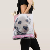 Tote Bag Dalmatian Heart Nose (De près)