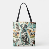 Tote Bag Dalmatie mignonne (Dos)