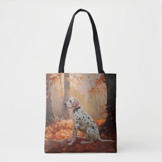 Tote Bag Dalmatien en automne Feuilles automne Inspirer (Devant)