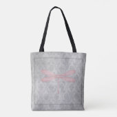 Tote Bag Damas de libellule rose (Dos)