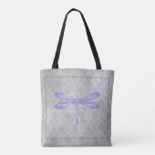 Tote Bag Damas de libellule violette (Dos)