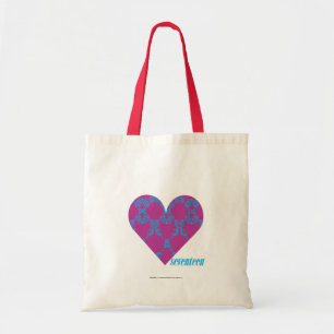 Tote Bag Damassé 4 Aqua-Pourpres