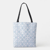 Tote Bag Damassé bleu-clair (Dos)