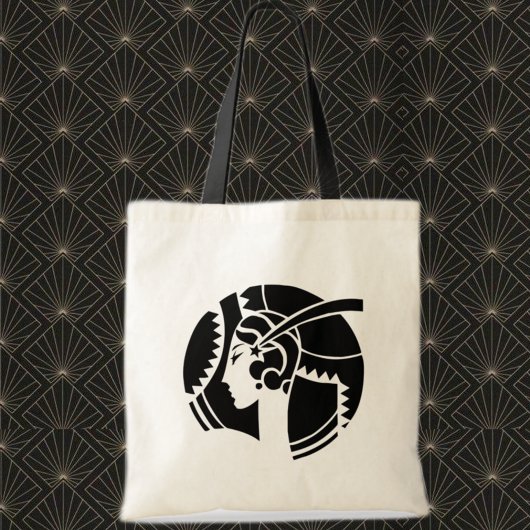 Tote Bag Dame Art déco