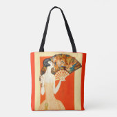 Tote Bag dame art déco avec ventilateur (Dos)