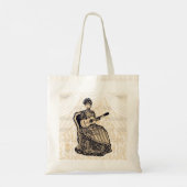 Tote Bag Dame avec guitare (Dos)