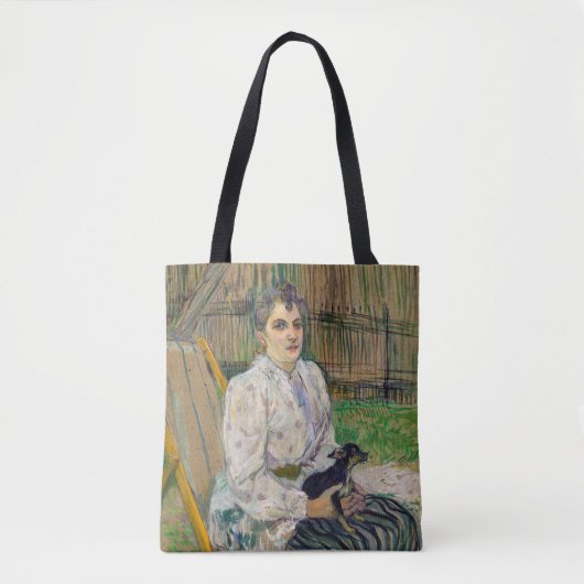 Tote Bag Dame avec un chien (Devant)