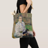 Tote Bag Dame avec un chien (De près)
