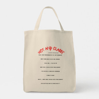 TOTE BAG DAME CHAUDE ET CLASSÉE