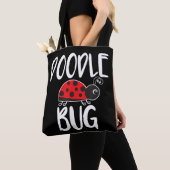 Tote Bag Dame coccinelle drôle gribouillis (De près)