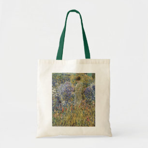 Tote Bag Dame dans un jardin par Frederick Frieseke, Beaux-