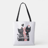 Tote Bag Dame de chat pour Kamala Harris 2024 (Dos)