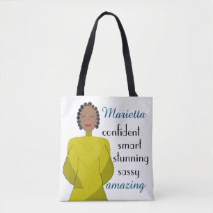 Tote Bag Dame de la mode - Afro-Américain