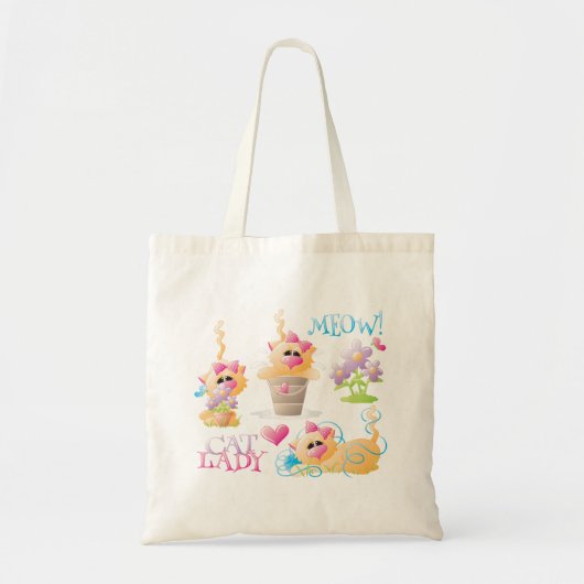 Tote Bag Dame du chat (Devant)