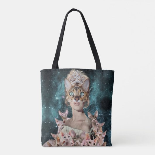 Tote Bag Dame du chat (Dos)