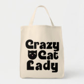 Tote Bag Dame du Crazy Cat (Devant)