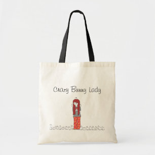 TOTE BAG DAME FOLLE DE LAPIN