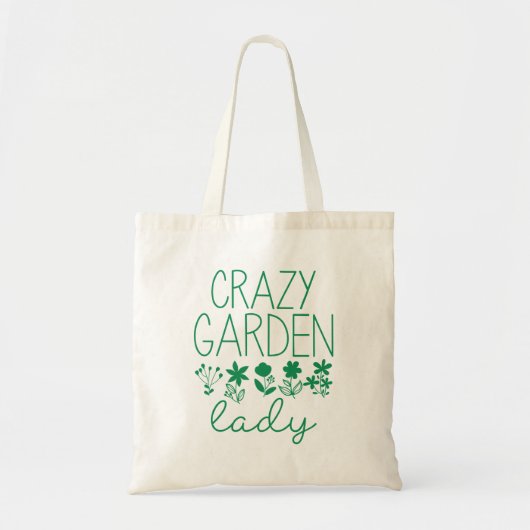 Tote Bag Dame folle du jardin (Devant)