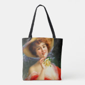 Tote Bag Dame tombée en rouge (Dos)