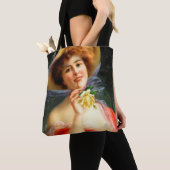 Tote Bag Dame tombée en rouge (De près)