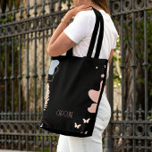 Tote Bag Dames Élégant Noir Bohème Mignon 