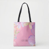 Tote Bag Dames élégant papillon floral Boho mignonne (Devant)