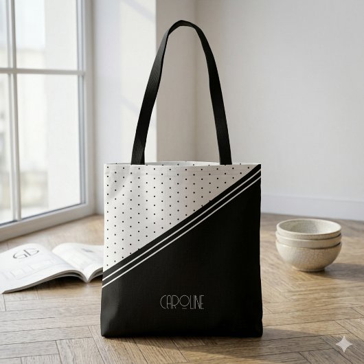Tote Bag Dames Élégant Points bohème Mignon