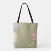 Tote Bag Dames Élégant Vert Bohème Mignon  (Dos)