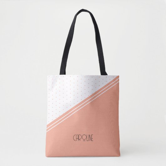 Tote Bag Dames élégantes Pois Boho mignonne (Devant)