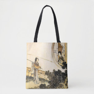 Tote Bag Dames japonaises en lune vintage impression