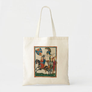 Tote Bag Damsel In Distress, Art Médiéval Du XIVe Siècle