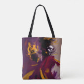 Tote Bag Dance Of The Mind – Expressive Abstract Figure (Dos)