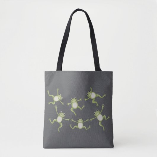 Tote Bag Dancing Frogs Cute Amphibian Nature Lover Gift (Devant)