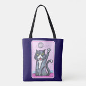 Tote Bag Dancing Fun Disco Ball Cat Cartoon Time (Dos)