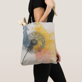 Tote Bag Dandelion aquarelle Fourre-tout