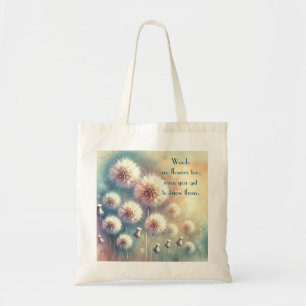 Tote Bag Dandelion Blowball & Citation
