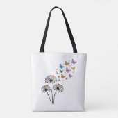 Tote Bag Dandelion butterfly flow (Dos)