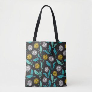 Tote Bag Dandelion de printemps Fleurs et design Feuille