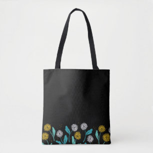 Tote Bag Dandelion de printemps Fleurs et design Feuille
